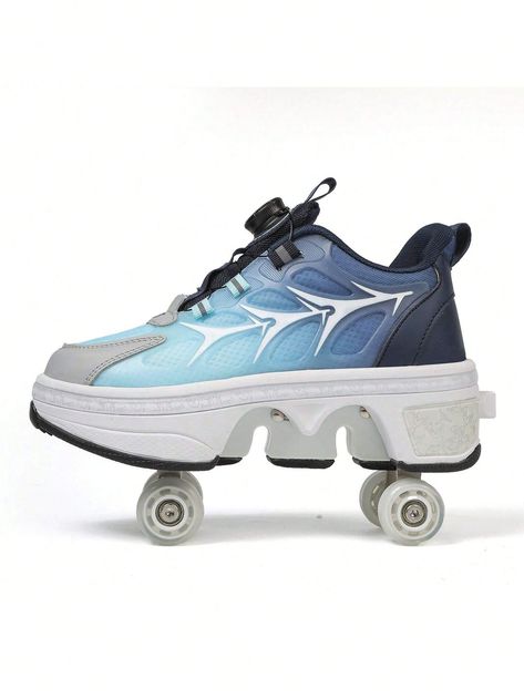 Transformable 4-Wheel Heelys Roller Skate Shoes For Boys & Girls, Retractable Wheels Sneakers For Teens & Youth Blue    Fabric     Sports & Outdoor Shoes, size features are:Bust: ,Length: ,Sleeve Length: Roller Skate Sneakers, Heelies Shoes Rollers, Heelys Roller Shoes Outfit, Heelys Roller Shoes, Retractable Wheels, Heel Sneakers, Dream Things, Roller Skate Shoes, Roller Shoes