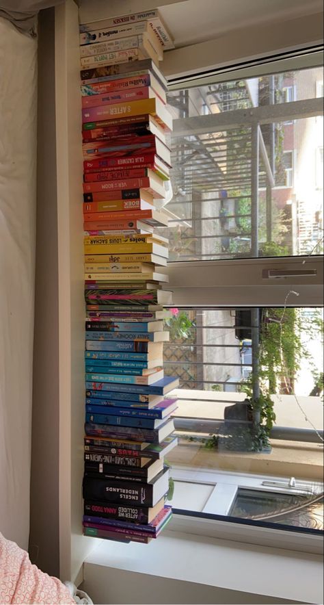 Books Bookshelf, Bookshelves, Blinds, Bookcase, Books, Color, Home Decor, Home Décor