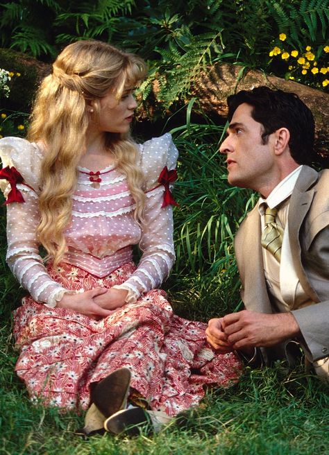 Reese Witherspoon and Rupert Everett in The Importance of Being Earnest The Importance Of Being Earnest, Importance Of Being Earnest, Rupert Everett, Couples Kiss, Theatre Costumes, Costume Drama, Beautiful Costumes, Period Costumes, Movie Costumes