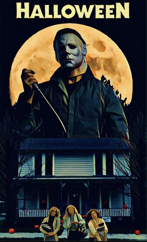 Halloween 1978 Poster, Halloween Ends 2022, New Halloween Movie, Halloween Resurrection, Halloween H20, Michael Myers Art, Halloween Kills, Halloween Franchise, Michael Meyer