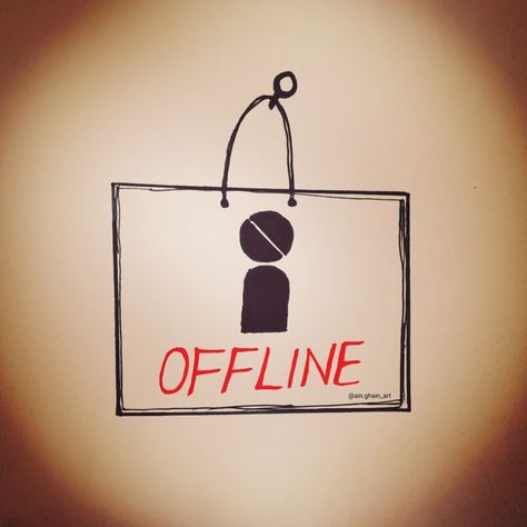 Offline Offline Dp, Novelty Sign, Quotes, Quick Saves, Art