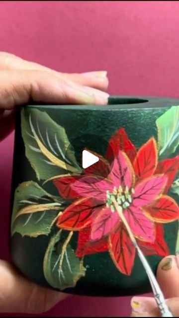 Nirupama Chirmade on Instagram: "Bright red flower on wood 🌺🌺
.
.
Material
Acrylic paints 
Wooden candle holder @hobbyindiaofficial 
Flat brush and round brush
Varnish @itsybitsycraftstore 
.
.
#painting #artandcraft #diy #redflowers #onestroke #acrylicpainting #candleholder #artonwood #learnart #workshop #onestroke_nirusworld" Painted Wooden Candle Holders, Wooden Candle Holder, Wooden Candle, Wooden Candle Holders, Round Brush, Wooden Candles, Flat Brush, Learn Art, Wood Material