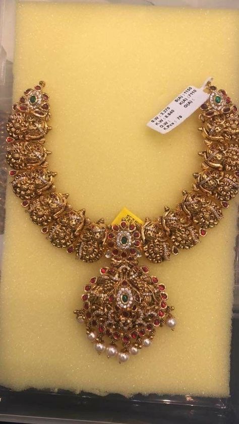 Navi Jewellery, Premraj Shantilal Jain Jewellers, Antic Jewellery, Mango Mala, Royal Jewellery, Temple Jewelry Necklace, Gold Temple Jewellery, Antique Necklaces Design, Antique Gold Jewelry Indian