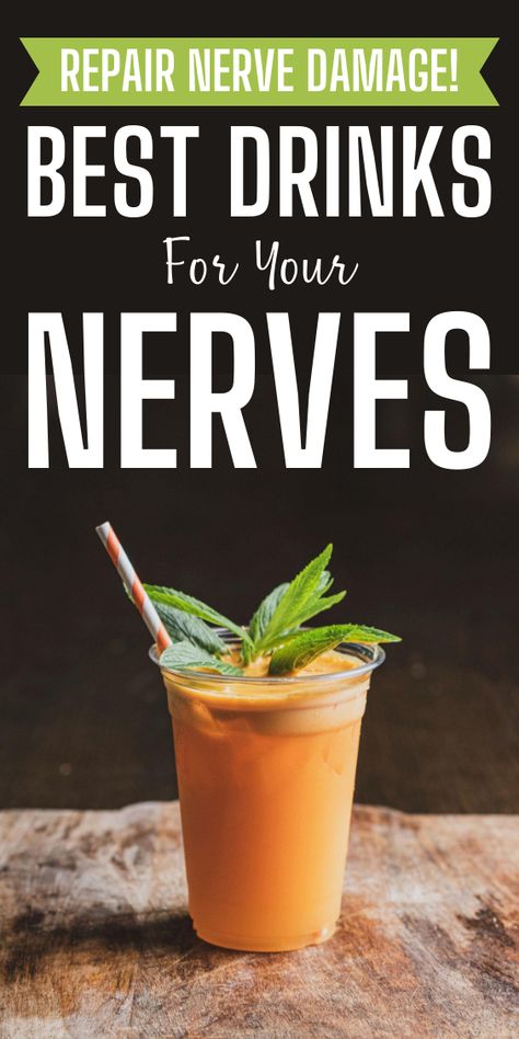 Heal and nourish your nerves with these powerful drinks! 🧃 Discover the best beverages to repair nerve damage, reduce pain, and support your nervous system. Sip your way to better nerve health with these natural remedies. #NerveHealth #HealingDrinks #Wellness #NaturalRemedies #HealthyLiving Healing Nerve Damage, Nerve Damage Remedies, Nerve Repair, Nerve Pain Remedies, Cycling Diet, Nerve Health, Best Drinks, Kale Smoothie, Smoothie Packs