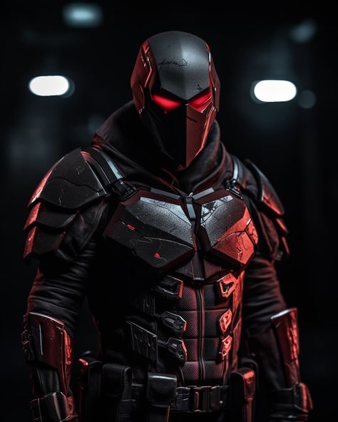 Superhero Concept, Vigilante Art, Armor Suit, Mask Concept Art, Cyberpunk 2020, Cybernetic Armor, Red Hood Jason Todd, Mask Concept, Iron Man Wallpaper