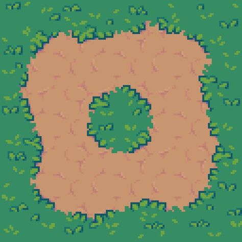 Top Down House Pixel Art, Pixel Grass Tile, Grass Pixel Art, Tileset Pixel Art, Pixel Tileset, Pixel Art Map, Pixel Art Tileset, Making Tiles, 32x32 Pixel Art