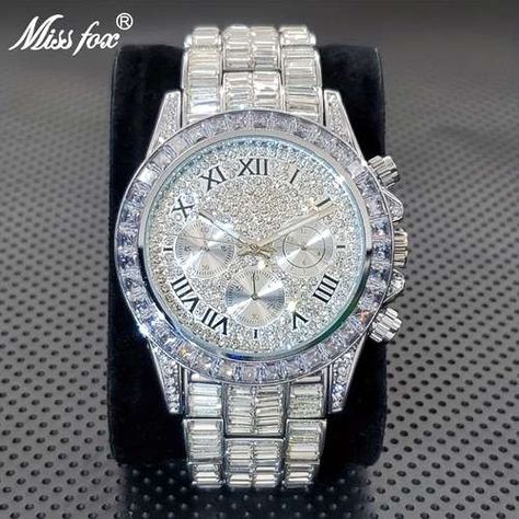 Nike Shoes Women Fashion, Temu App, Rhinestone Watches, Wristwatch Fashion, Diamond Quartz, Rhinestone Studs, Nike Shoes Women, Luxury Watches For Men, Cz Diamond