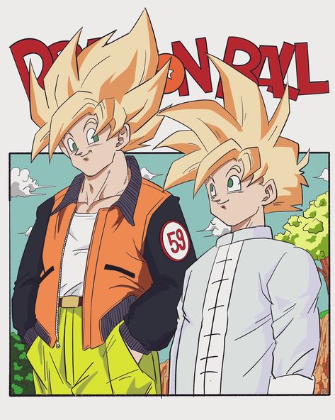 Gohan Fanart, Dragon Ball Z Art, Kid Gohan, Black Gang, Dnd Ocs, Dragonball Art, Ball Painting, Goku And Gohan, Anime Inspiration