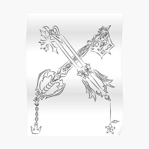 Oblivion Keyblade Tattoo, Kingdom Hearts Wayfinder Tattoo, Kh Tattoo, Keyblade Tattoo, Kingdom Hearts Tattoo, Tattoo Chart, Kingdom Hearts Keyblade, Game Tattoo, Blade Tattoo