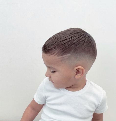 Baby Hair Cut Boys, Toddler Boy Haircut With Design, Hair Cuts For 1 Year Baby Boy, Toddler Fade Haircut Boys, Hair Cuts For Baby Boys, Haircuts For 2 Year Boys, Baby Haircuts Boy, Designs In Hair For Boys, Toddler Short Haircut