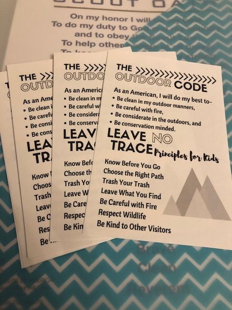 Outdoor Code and Leave no Trace Principles printable for Cub Scouts, Wolf Scouts, Call of the Wild, Requirement 3. Cub Scout Law, Cub Scout Skits, Cub Scout Popcorn, Cub Scout Games, Cub Scouts Wolf, Cub Scouts Bear, Tiger Scouts, Cub Scouts Tiger, Cub Scout Crafts