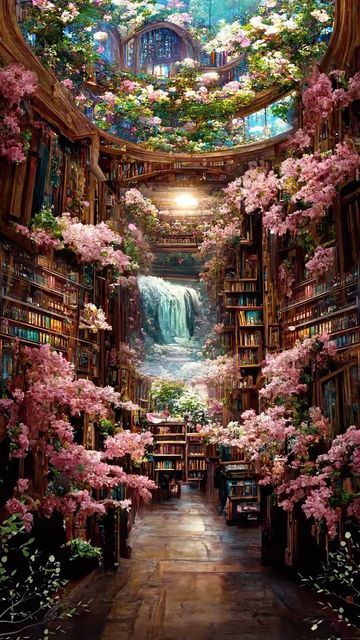 Magic Library Aesthetic, Fairy Library, Magic Library, Magic People, Magical Library, Beautiful Library, Iphone Wallpaper Classy, Library Aesthetic, Cosy Room