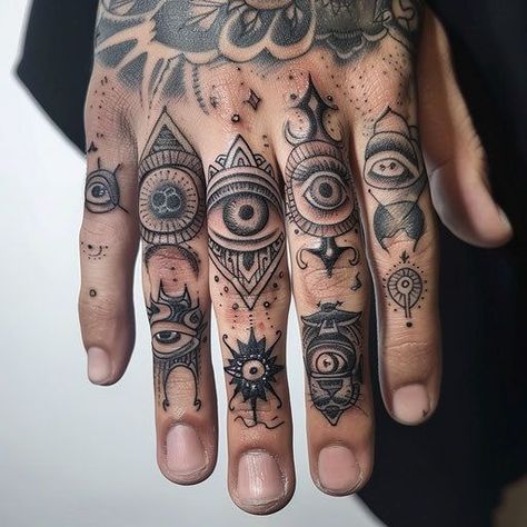 Treasure Chest Hand Tattoo, Hand Finger Tattoos, Under Bicep Tattoo For Men, Under Bicep Tattoo, Hand Palm Tattoos, Forearm Cover Up Tattoos, Simple Hand Tattoos, Traditional Mehndi, Tattoo Finger