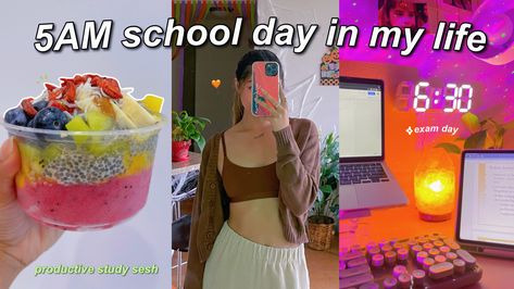 #motivation #productive #deskspace Productive School Day, School Day In My Life, Productive Era, Productive School, Thumbnail Ideas, Morning Routine Productive, Study Vlog, Video Design Youtube, Bored Jar