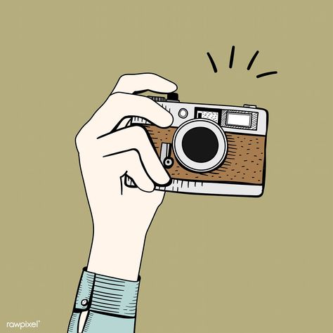 Vector of vintage camera | free image by rawpixel.com Camera Illustration, Vintage Camera, A Photo, Take A