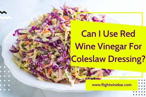 Red wine vinegar is a popular ingredient in salad dressings. But can it be used to make coleslaw dressing? In this blog post, we'll explore the pros and cons of using red wine vinegar for coleslaw dressing. We'll also share a few recipes for red wine vinegar coleslaw dressings. So, whether you're wondering if red wine vinegar is the right choice for your next coleslaw dressing or you're just looking for some new ideas, keep reading! Red Wine Vinegar Dressing For Coleslaw ... Red Wine Vinegar Coleslaw Recipe, Dressing For Coleslaw, Vinegar Slaw Recipe, Coleslaw With Vinegar Dressing, Make Coleslaw, Red Wine Vinegar Dressing, White Wine Substitute, Coleslaw Dressing Recipe, Vinegar Coleslaw