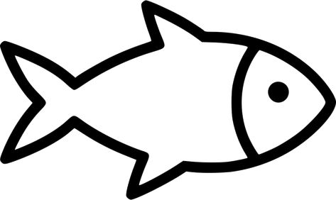 Fish Svg Free Files, Free Fish Svg Files For Cricut, Fish Outline Printable, Fish Clipart Black And White, Simple Fish Drawing, Fish Drawing Simple, Fish Colouring, Drawing Of Fish, Fish Outline