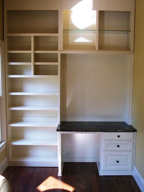 Craft Room Closet, Closet Desk, Closet Transformation, Closet Vanity, Murphy Bed Plans, Closet Office, Open Closet, Kids' Desk, Kid Closet