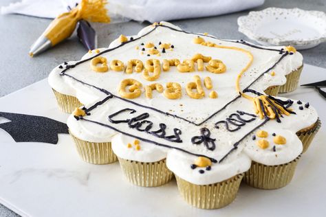 Cupcake Graduation Cake, Pull Apart Cupcake Cake Graduation, Graduation Pull Apart Cupcakes, 23 Pull Apart Cupcake, Graduation Cupcake Cakes Pull Apart, Small Cupcake Cakes Pull Apart, Pull Apart Cupcake Cake Letters, Graduation Cupcake Cake, Pull Apart Cupcake Cake 12 Cupcakes