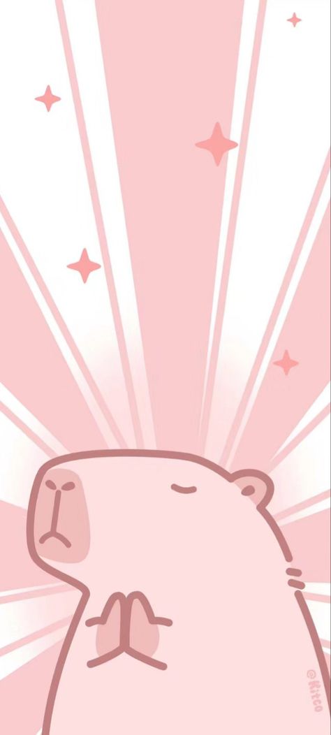 Capybara Iphone Wallpapers, Kapibara Wallpaper, Cool Ipad Wallpapers, Pink Capybara, Capybara Aesthetic, Capybara Wallpaper, Pink Wallpaper Laptop, Art Jokes, Praise The Lord