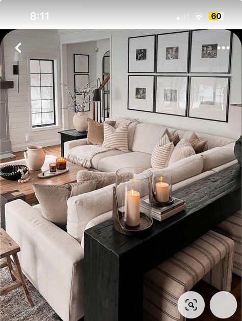 Small Living Room Ideas, Neutral Living Room, Living Room Remodel, Livingroom Layout, Living Room Sectional, Decor Home Living Room, Living Room Decor Apartment, Living Room Inspo, New Living Room