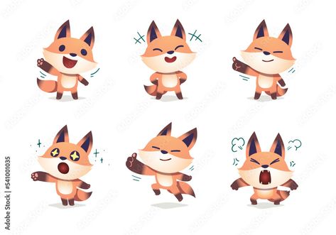 Fox Cartoon Illustration, Cute Fox Character, Fox Character Illustration, Cats Mood, Fox Drawing Sketches, Fox Character Design, Cute Fox Cartoon, Cartoon Fox Drawing, Fox Mascot