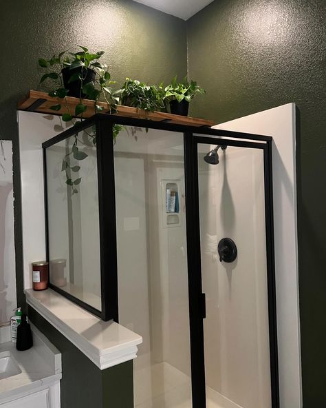 When you have less than 24 hours with your long-distance best friend, you help her build a plant shelf for her shower!! @vanessawray How we did this simple DIY: 1. Bought shelf brackets online 2. Installed them into the studs 3. Bought an 8ft 12x2 board of wood (it was $13!) 4. Had the store cut it down to length 5. Sand the wood so it’s nice and smooth! 6. Stain and/or topcoat the wood 7. Install it onto the shelf brackets! (These had holes to screw the wood to the bracket) Shelf For Plants, Long Distance Best Friend, Diy Shelf, Shower Diy, Plant Shelf, Diy Shower, Home Office Space, Plant Shelves, Shelf Brackets