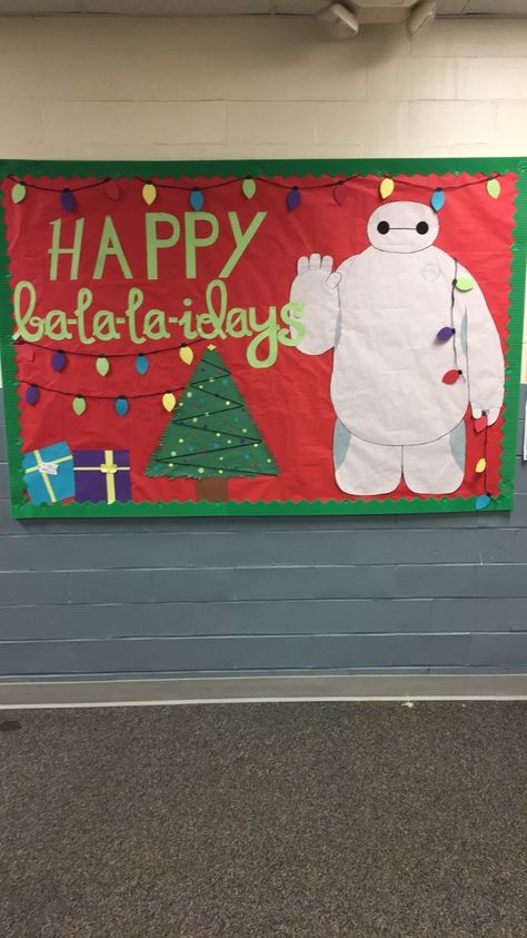 Disney Winter Bulletin Board Ideas, Disney Christmas Bulletin Board Ideas, Disney Thanksgiving Bulletin Board, Disney Christmas Door Decorations Classroom, Disney Christmas Door Decor For School, Disney Christmas Classroom Door, Disney Fall Bulletin Board Ideas, Disney Christmas Classroom, Disney Christmas Bulletin Boards