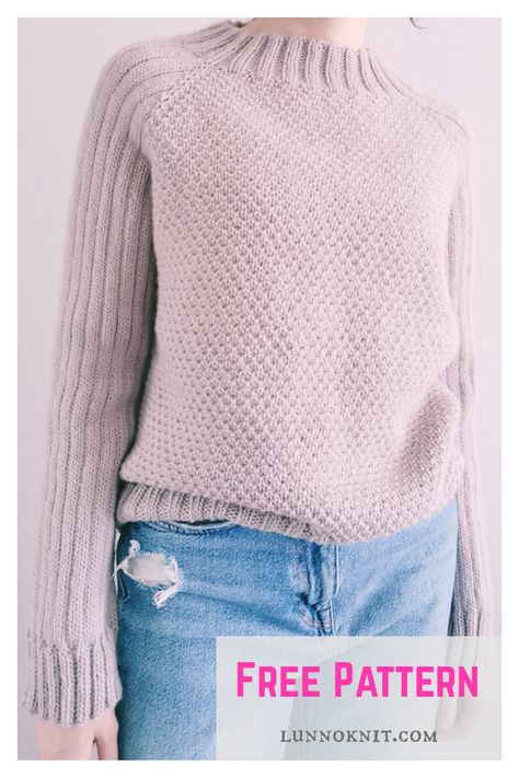 Meadow Sweater Free Knitting Pattern Ladies Sweaters Patterns, Sweater Free Knitting Pattern, Raglan Increases, Easy Sweater Knitting Patterns, Free Knitting Patterns For Women, Ladies Cardigan Knitting Patterns, Cardigan Knitting Patterns, Knitting Patterns For Women, Aran Knitting Patterns