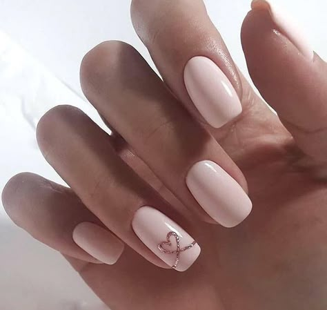 Ongles Beiges, Valentines Nail Art Designs, Wedding Nail Art Design, Heart Nail Designs, Valentine Nail Art, Nail Designs Valentines, Her Nails, Nail Art Wedding, Bride Nails