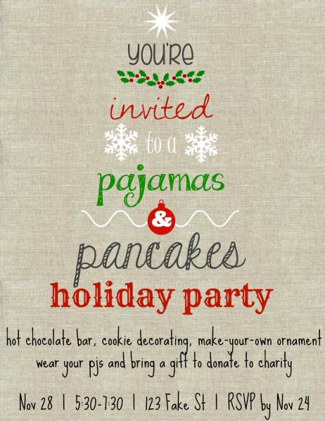 Christmas Party Games For Kids, Pancake Party, Party Games For Kids, Centerpiece Christmas, Breakfast Party, Kids Christmas Party, Christmas Tablescape, Christmas Party Games, Holiday Pajamas