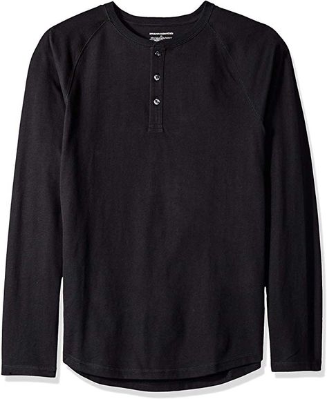 Amazon.com: Amazon Essentials Men's Slim-Fit Long-Sleeve Henley Shirt: Clothing Henley Shirt Men's, Latest Clothes For Men, Mens Fashion Smart, Book Clothes, Mens Henley, Amazon Essentials, Cotton Long Sleeve Shirt, Henley Shirt, Mens Essentials