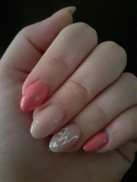 Nails With W Initial, W Initial Nails, Short Acrylic Nails With Initials, Nails Care, Light Pink Nails, Short Acrylic Nails, Shades Of Pink, Nails Ideas, Acrylic Nail Designs