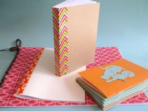 Making and binding a homemade book is likely easier than you think. You can make journals and notebooks to give as gifts, bind a collection of artwork or writing and make programs -- all from materials you might already have at home. Here are some techniques.Spray Glue & Tape Binding:This technique works best with many small same-sized pages.... Homemade Journal, Homemade Books, Mini Video, Bookbinding Tutorial, Book Binding Diy, Diy Notebook, Diy Journal, Handmade Books, Diy Book