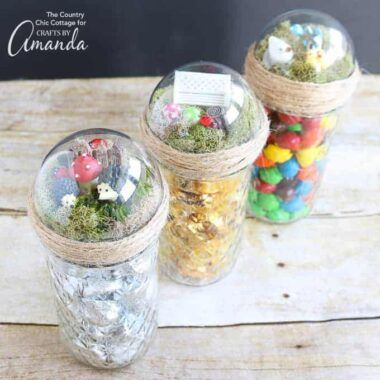 Mason Jar Gift Ideas, Jar Gift Ideas, Mason Jar Gift, Quick And Easy Crafts, Fairy Garden Crafts, Country Chic Cottage, Crafts For Seniors, Mason Jar Gifts, Garden Gift