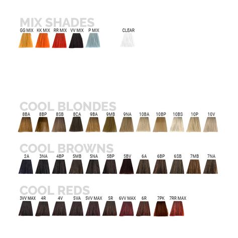 Hair Gallery - Goldwell Colorance color chart Goldwell Color Chart, Goldwell Hair Color, Goldwell Colorance, Hair Color Chart, Hairstyle Gallery, Color Chart, Hair Color, Hair, Color