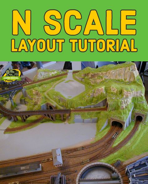 n scale layout tutorial of a tunnel N Scale Model Train Layouts, Night Time Scenery, N Scale Coffee Table Layout, N Gauge Model Railway, Batman Crafts, Train Table Layout, Train Night, N Scale Buildings, Lionel Trains Layout