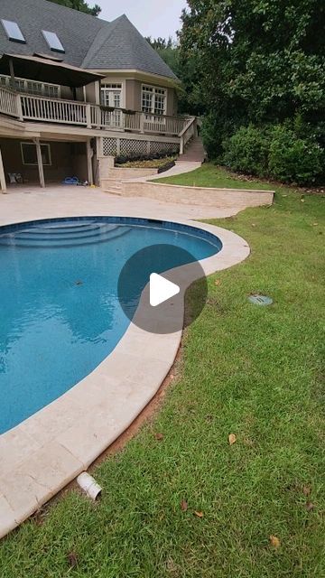 Luke Burbank/Artistic Pools Inc. on Instagram: "Freeform pool with raised spa and ivory travertine coping and decking in Atlanta. #poolmanluke #luxurypools #poolparty #pools #artisticpools #gapoolbuilder #swimmingpool #pool #poolman #pebbletec #spas #travertine #jandypoolproducts" Cantilever Pool, Pool With Raised Spa, Ivory Travertine, Freeform Pools, Luxury Pools, Pool Coping, Pool Party, Swimming Pools, Atlanta