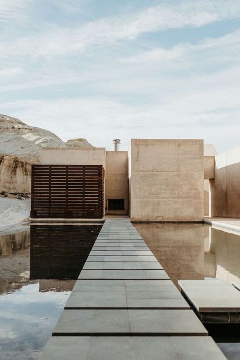 Amangiri Resort, Architecture Set, Modern Desert, Desert Homes, Brutalist Architecture, Desert Wedding, Architecture Exterior, Brutalism, Luxury Resort