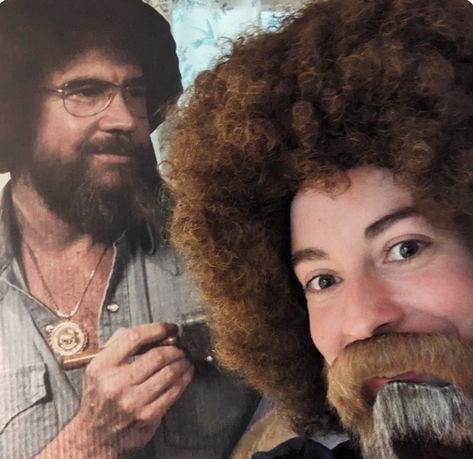 Day 14/31 challenge, did you say Bob Ross. We have the afro with beard set ready for you for this Halloween. All you need our set along with a denim shirt and paint brush set. So easy to accomplish and soo fun. Please check us out @funtasywigs #bobross #bobrossmemes #bobrossforhalloween #costumeforhalloween #halloween2024 #diycostume #easycostumeideas #wigandbeardset #bobrosswig #funtasywigs #etsyseller #costumeideas #funcostumes #costumecontest #wigs Bob Ross Wig, Paint Brush Set, Easy Costumes, Bob Ross, Costume Contest, Costume Wigs, Costume Character, Paint Brush, Diy Costumes