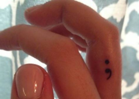 Colon Tattoo, Stick Poke, Small Tattoo Placement, Semi Colon, Small Tats, Semicolon Tattoo, Small Tattoos With Meaning, Cool Small Tattoos, Poke Tattoo