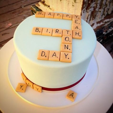 Scrabble Birthday Cake! www.sweetfixrva.com Scrabble Birthday Cake, Scrabble Cake Ideas, Scrabble Themed Party, Scrabble Birthday Party Ideas, Scrabble Cake, Xmas Cakes, Xmas Cake, 70th Birthday Parties, Cakes For Men