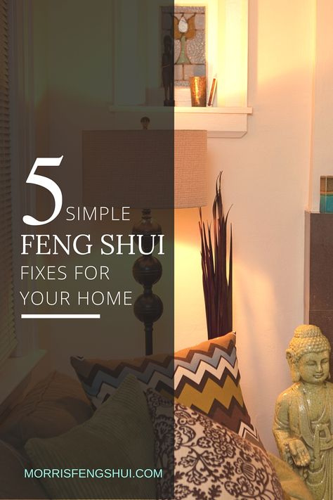 The basics: 5 simple Feng Shui fixes to focus on. Bedroom Feng Shui, Feng Shui Bedroom Tips, Tidy Bedroom, Feng Shui Colours, Fen Shui, How To Feng Shui Your Home, Feng Shui Living Room, Feng Shui Design, Feng Shui Art