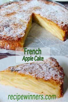 Cake Apple, French Apple Cake, Sliced Apples, Apple Recipes Easy, Apple Dessert Recipes, French Desserts, Apple Cake Recipes, French Cooking, Apple Cake