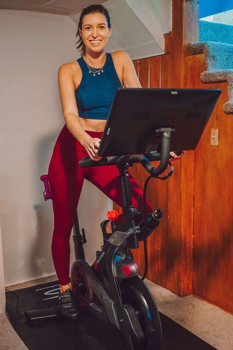 Peloton Review: One Year Later - Blue Mountain Belle Peleton Cycle, Peloton Workouts, Peloton Room, Peloton Cycle, Home Workout Space, Fitness Hacks, Year Review, Peloton Bike, Fitness Boutique