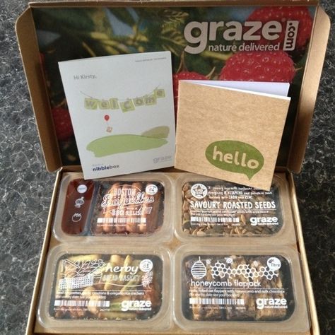 Love Graze! Graze box - Review - mytwomums.com Bistro Box, Food Delivery Packaging, Pr Boxes, Food Subscription Box, Graze Box, Pr Kit, Pr Package, Spices Packaging, Vegetable Boxes