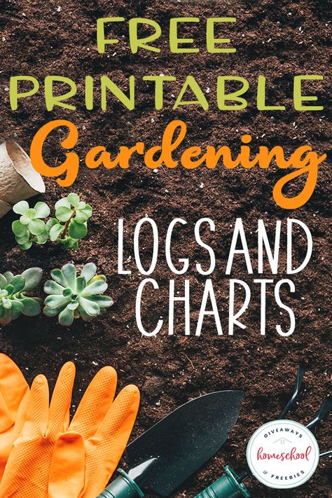 FREE Printable Gardening Logs and Charts - Homeschool Giveaways Gardening Printables Free, Gardening Journal Printables, Garden Chart, Garden Unit Study, Horticulture Education, Gardening Printables, Childrens Garden, Tree Journal, Garden School