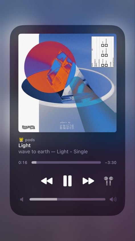 Light Wave To Earth, Wave To Earth Album Cover, Album Cover Spotify, Iphone Light, Spotify Songs, Song Ideas, Lyrics Spotify, Wave To Earth, Earth Song