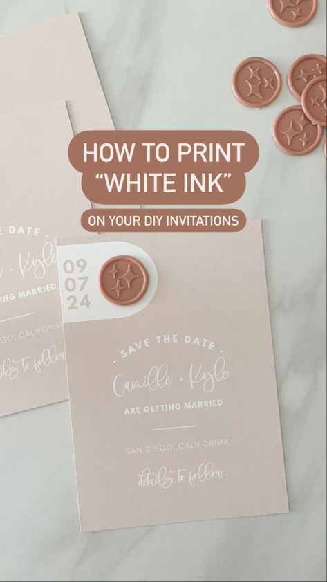 I’m often asked about paper colors and white ink printing —- here’s my little secret! You can add a background, in ANY color, to ANY of our templates 🌈 Whether it’s save the dates, invitations, or menus, customize the colors to fit your wedding vibe! This is such a great way to bring depth and dimension to your design (see our previous post for more on that!) If you’re adding background printing, I highly recommend outsourcing these jobs to the pros — or else you’re going to use a LOT of ink (and sometimes inkjet printers can get streaky or grainy, especially when printing large areas of dark color) Our templates come with links and instructions for ordering through our trusted printing partners, so you can sit back and relax while they handle the work. Diy Wedding Invitations Cricut, Couples Diy, Ink Printing, Wedding Invitations Diy, Save The Dates, A Background, Diy Invitations, Sit Back And Relax, Dark Color