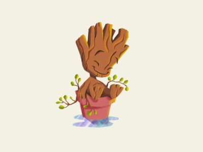 Beebs Groot Conquer Art, Learning Logo, Drawing Games, Baby Groot, Artist Community, Science Art, Editorial Illustration, Art Block, Drawing Tools